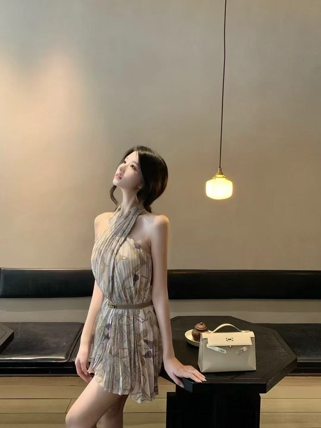 Sleeveless chiffon top