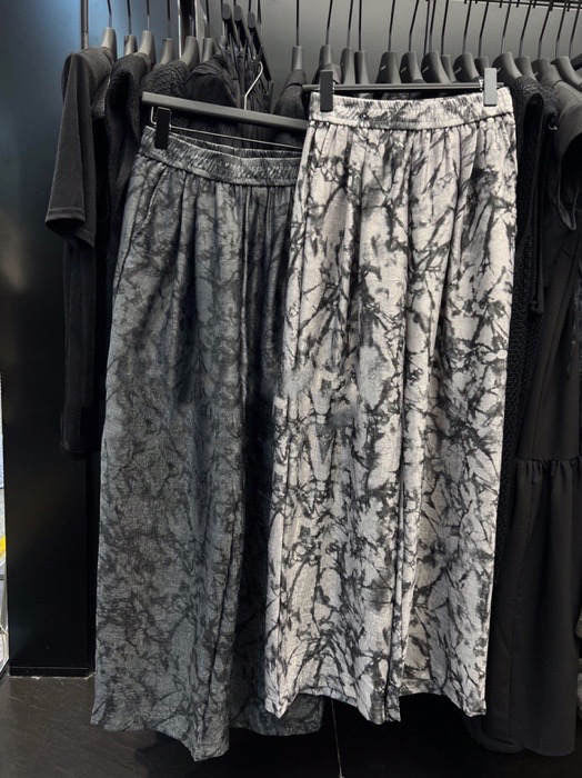 Ink painting wide-leg pants