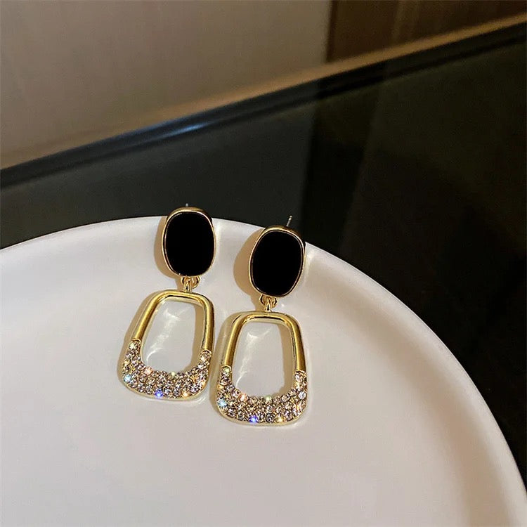 Korean style stainless steel earrings