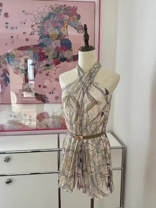 Sleeveless chiffon top