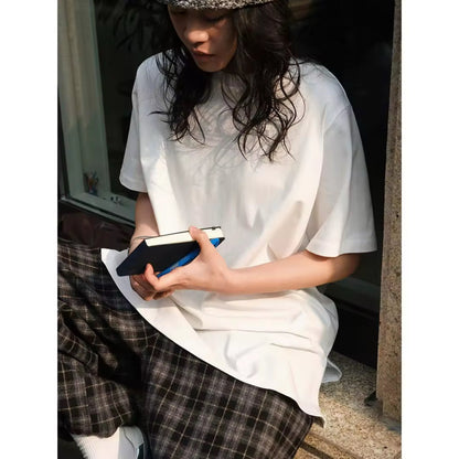 Solid-Color Oversized T-Shirt