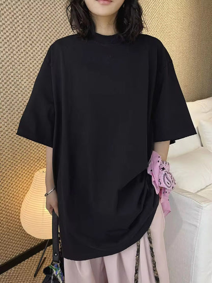 Solid-Color Oversized T-Shirt