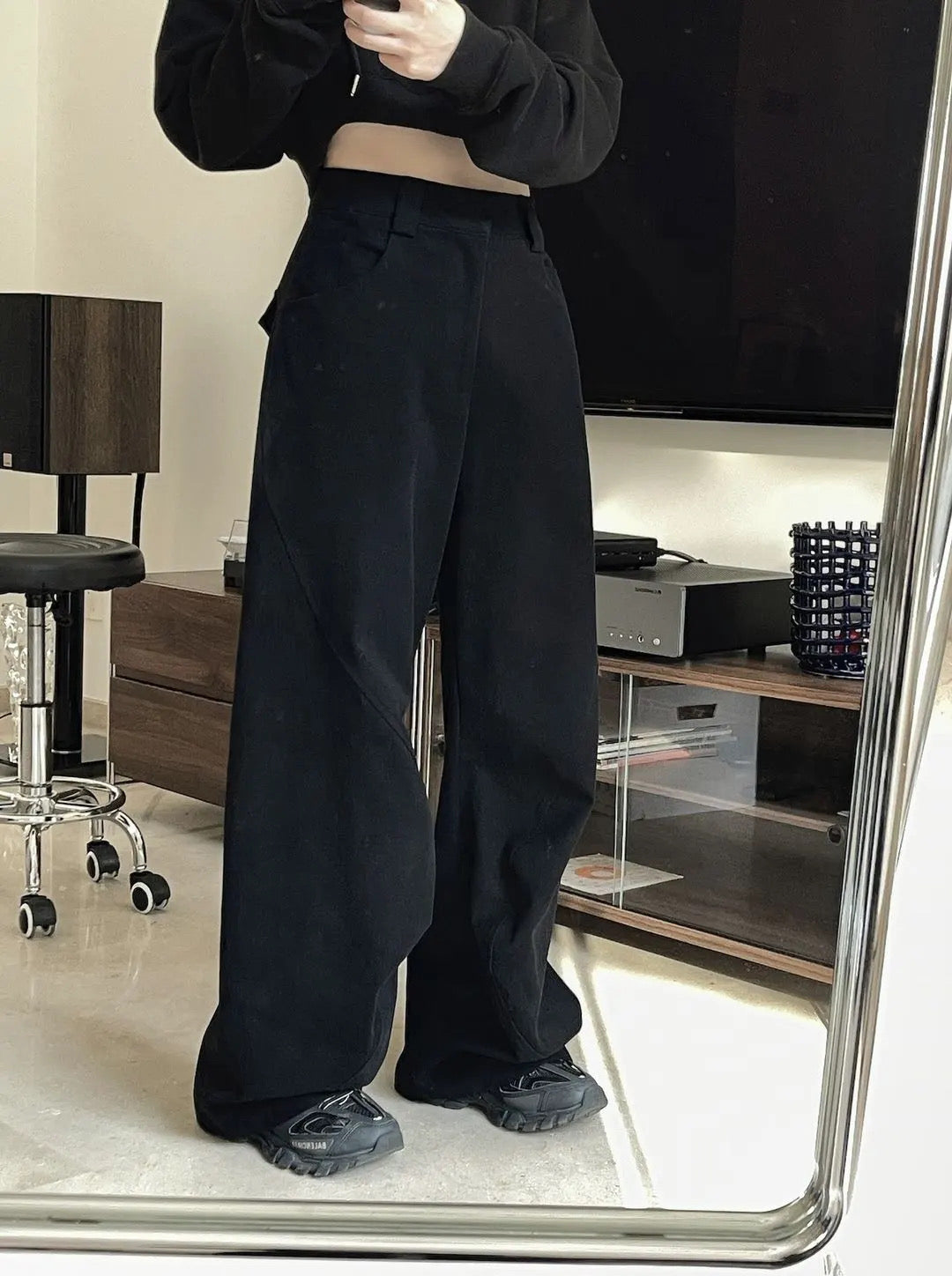 Thick straight leg pants