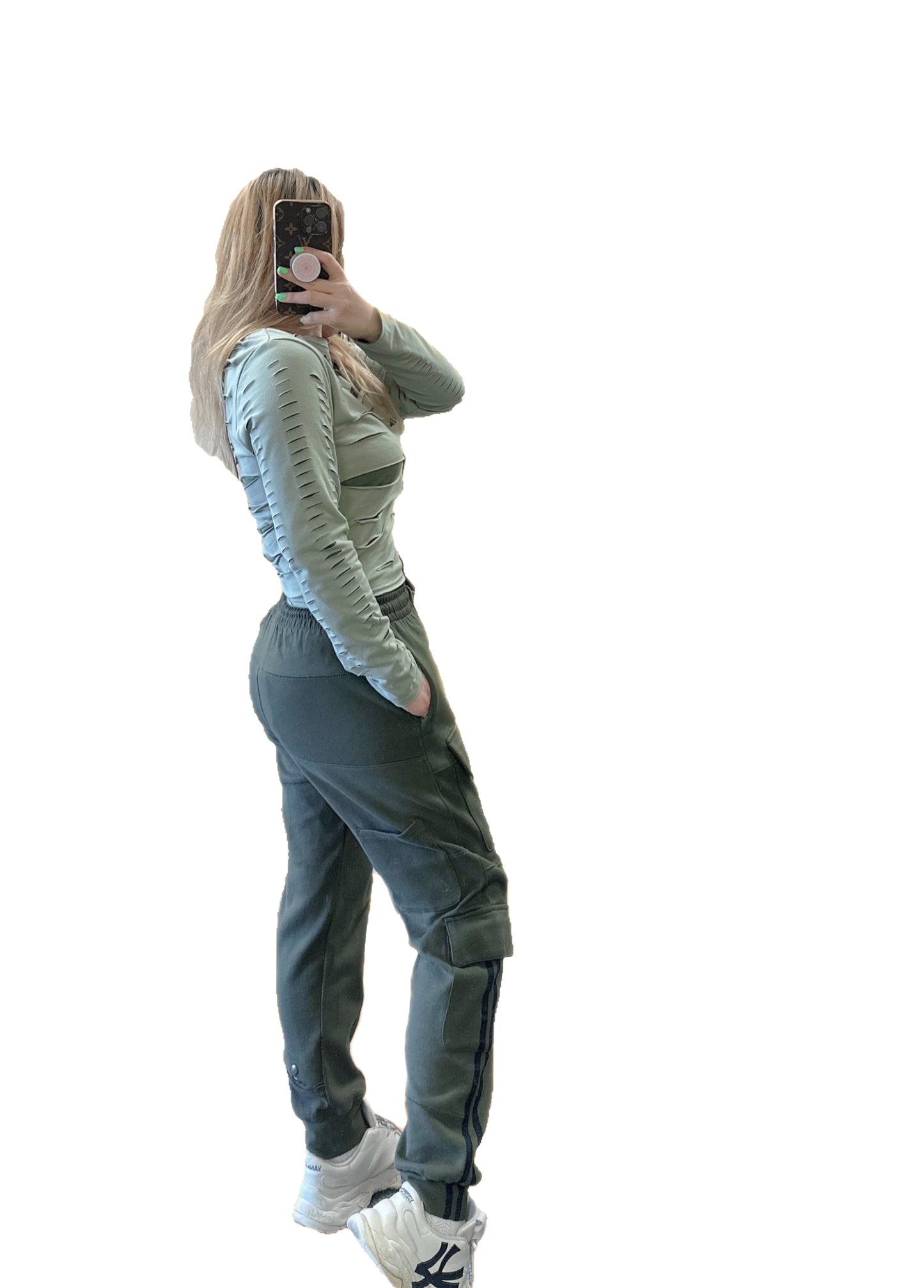 Pocket sweater-pants