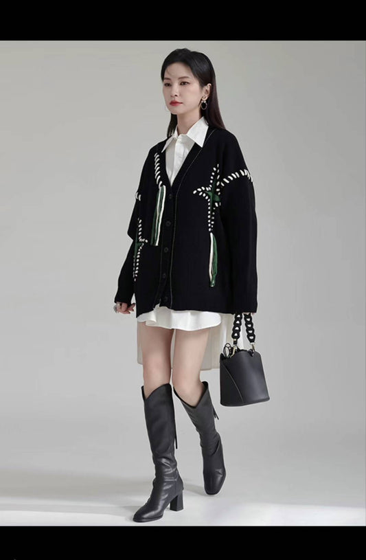 star sweater jacket