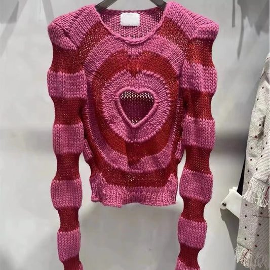 Heart shaped sweater top