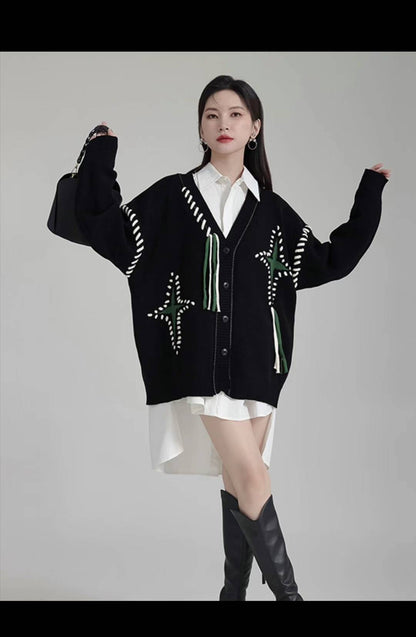 star sweater jacket
