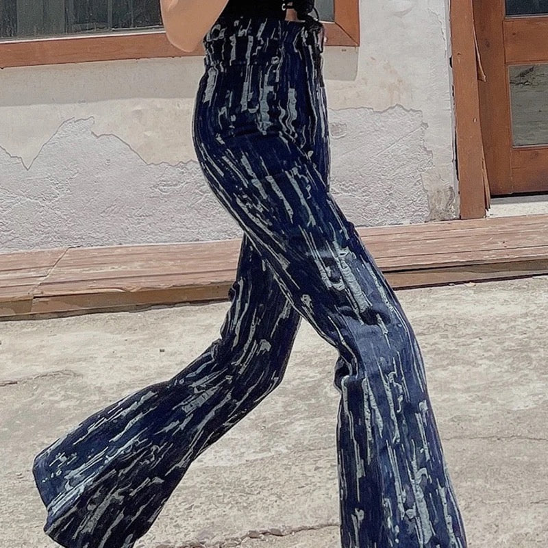 flared hook jeans
