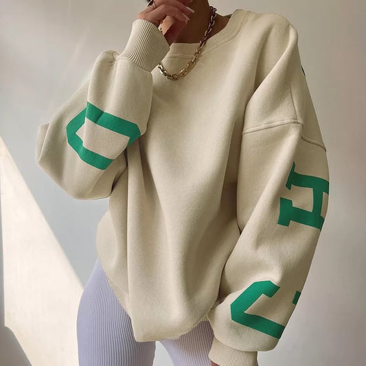 large letter hoodies
