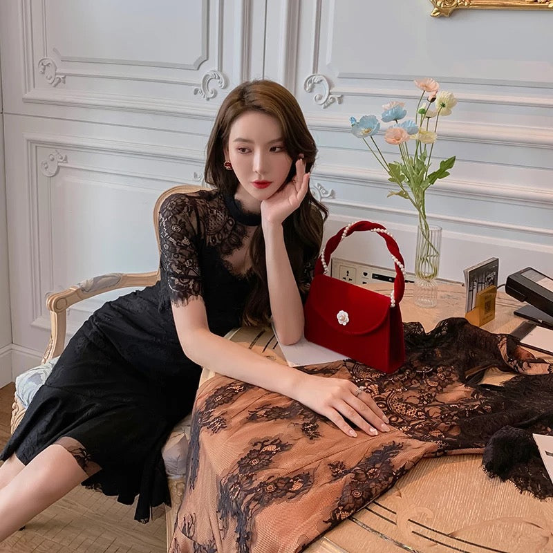lace cheongsam dresses