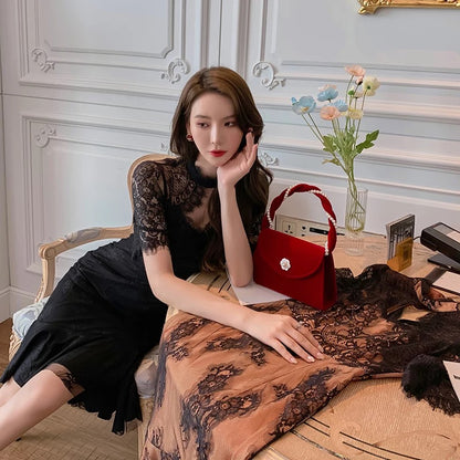 lace cheongsam dresses