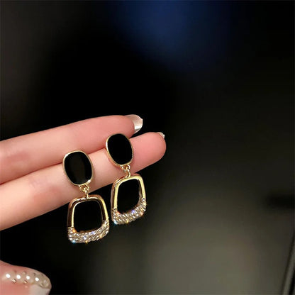 Korean style stainless steel earrings
