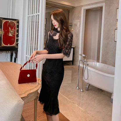 lace cheongsam dresses