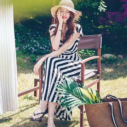 striped dress