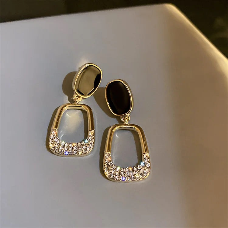 Korean style stainless steel earrings